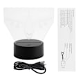 Miniatyrbillede 1 af 8: 3W 4.5V USB 3D Natlampe Touch Control LED Bordlampe KLB