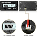 Miniatyrbillede 2 af 5: 12v24v36v48v60v72v Batteriindikator Batteri LCD Voltmeter Elektricitetsmåler Elektrisk Batteribil, 1 stk., Hvid KLB