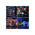 Miniatyrbilde 5 av 5: Nettlyslenke, 192 LED-nettlys 3M X 2M 8 Vanntett energimodus, dimbar for soverom julebryllupsfest hjemmehage, farge KLB