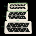 Miniatyrbilde 3 av 4: Biter sjokoladekake geometrisk puslespill preging stripe enkel grafisk trykk