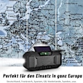 Miniatyrbild 4 av 7: Nödradio Stänksäker Bluetooth-högtalare Bärbar AM/FM Solv vev
