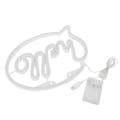 Miniatyrbild 4 av 8: Neonljus, USB-driven, batteridriven, Hello LED-neonskylt KLB