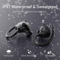 Pikkukuva 7 / 8: Bluetooth 5.1 -kuulokkeet urheiluun, langattomat nappikuulokkeet musta