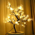 Miniatyrbillede 3 af 8: 48LED Fiberoptisk Blomstertræ Blomstring Bonsai Lys Gren KLB