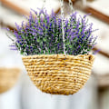 Miniatyrbild 4 av 5: 8 st konstgjorda lavendelblommor plast konstgjorda blommor för bröllop hem inredning trädgård uteplats växter KLB