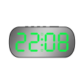 Miniatyrbillede 1 af 7: LED digitalt display, temperatur, elektronisk ur, bord spejl, vækkeur (sort stor