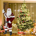 Miniatyrbild 7 av 7: Jultomtekostym för män Julgransfest Cosplay för vuxna KLB