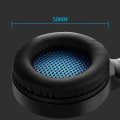 Miniatyrbillede 2 af 5: Gaming headset med 7.1 surround sound stereo, sort