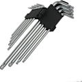 Pikkukuva 1 / 5: 9-osainen Torx-avainsarja (metrinen/Torx), pitkä varsi CRV-kahvalla