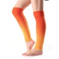 Pikkukuva 1 / 5: Naisten muodikkaat talviset leggings-saappaat pitkät jalkalämmittimet neulotut oranssit KLB
