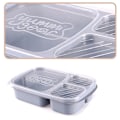 Miniatyrbild 3 av 5: Lunchbox med fack för att förbereda måltider för barn, plast, blå