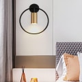 Miniatyrbillede 2 af 4: Indendørs væglampe, LED væglampe i guld til soveværelse, trappe, korridor KLB