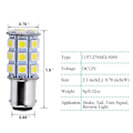 Miniatyrbillede 4 af 5: Bil LED-pærer - 4-pak - BA15D 1142 1076 - 6000K-6500K - 27-SMD KLB