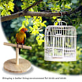 Miniatyrbild 4 av 5: Fågelträning Stativ Bärbar Bord Fågel Sittpinne Spin Log KLB