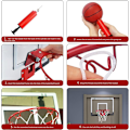 Miniatyrbilde 8 av 8: Minibasketballkurv for barn, basketballkurv for døren
