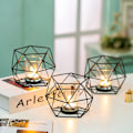Miniatyrbild 6 av 6: Tealight-hållare ljusstake metall - set om 2 geometriska tealights KLB