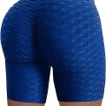 Miniatyrbilde 1 av 5: Berømte leggings, kvinners rumpe løftende yogabukser høye 08 blå KLB