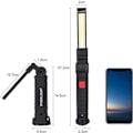 Miniatyrbillede 2 af 5: LED arbejdslys, genopladelig lommelygte, værkstedslys, KLB