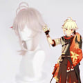 Miniatyrbilde 5 av 5: Anime rollespill-parykker, Genshin Impact-parykker, med gratis parykkhetter, egnet for Halloween, fester, karnevaler, uteliv, konserter, bryllup