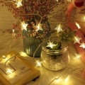 Miniatyrbilde 8 av 8: 20 stk femspissede stjerne 2m dekorative LED-lyskjeder KLB
