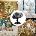 Miniatyrbild 3 av 6: Snöflinga Julbelysning LED Projektionsljus Fjärrkontroll Timerfunktion Vattentät Laserljus Julprojektor Utomhus