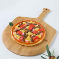 Pikkukuva 5 / 5: Bambuinen pizzatarjotin, pyöreä pizzalauta, leipäalusta, länsimainen pihvi, pizzalapio