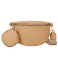 Miniatyrbilde 1 av 5: Crossbody-veske for kvinner, PU-veske med lommebok, moderne