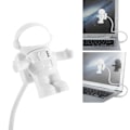 Miniatyrbild 3 av 8: Bärbar tecknad astronaut USB LED-lampa flexibel KLB