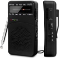 Miniatyrbild 1 av 5: VHF/FM/AM-radio batteridriven liten, transistorradio världsradio