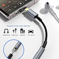 Miniatyrbillede 5 af 5: USB-C til 3,5 mm hovedtelefonstikadapter (2 pakker), USB grå