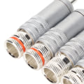 Miniatyrbilde 4 av 8: 4 stk RCA-plugger sølvbelagt HiFi lodde RCA-plugger KLB
