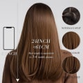 Miniatyrbilde 3 av 4: Rett gradient parykk for kvinner