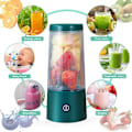 Miniatyrbilde 5 av 5: Bærbar blender, personlig blender for smoothies og grønnsaker