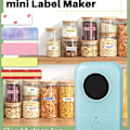 Miniatyrbillede 5 af 7: Etiketprinter D30 2021, bærbar etiket med trådløs forbindelse, grøn