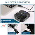 Pikkukuva 7 / 8: Ulkoinen äänikortti, ulkoinen USB-äänikortti pöytäkoneelle