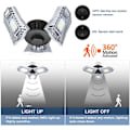 Pikkukuva 3 / 5: LED-lamput E27 / E26 60W -tallin valaistus Työpajan lamppu LED-tallin valaistus 6000 LM valaistus talliin, kellariin, työpajaan, varastoon jne.