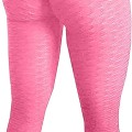 Miniatyrbilde 1 av 4: Berømte leggings, kvinners rumpe løftende yogabukser høye 01 rosa KLB