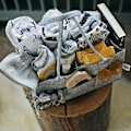Miniatyrbild 6 av 7: Filt Babyblöjförvaring Lyxig Bärbar Blöjförvaringskorg Blöjförvaringskorg KLB