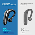 Miniatyrbilde 2 av 8: Trådløse V5.0 Business Bluetooth-ørepropper i øret Lett svart