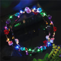 Miniatyrbillede 7 af 7: LED Blomsterkrone 10stk Lysende LED Blomster Hovedbånd Lysende 10 LED KLB