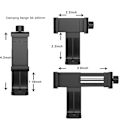 Miniatyrbillede 4 af 7: Universal mobiltelefon stativadapter smartphoneholder kompatibel med stativ