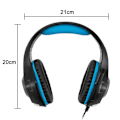 Miniatyrbild 4 av 8: Headset med mikrofon för PS4 Xbox One, Surroundljud Svart Blå