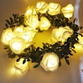 Miniatyrbillede 2 af 5: 9,8ft Rose Rattan LED-lysstreng DIY Julepynt KLB