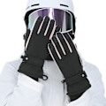 Miniatyrbild 5 av 6: Ski Snow Gloves Vinter Kallt Väder Vindtät Varm Snowboard Spo Svart KLB