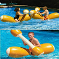 Miniatyrbillede 2 af 5: 1 sæt oppustelige flydende legetøj, børn voksne pool party vandsportspil log flåder til flydende legetøj KLB