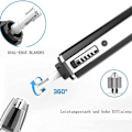 Miniatyrbillede 3 af 5: Næsehårstrimmer og næsehårstrimmer til mænd, næsetrimmer USB 4 i 1 KLB