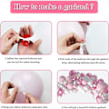 Miniatyrbild 3 av 5: 107-delad rosa ballongbåge-set, färgglad konfettiballonggirlang-set, pojkar och flickors födelsedagar, babyshower, fester, bröllopsshower, bröllopsdekorationer