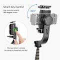 Miniatyrbillede 4 af 8: 3 i 1 Telefon Gimbal Stabilisator Selfie Stick Stativ 86cm 5 Dele med KLB