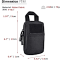 Pikkukuva 1 / 5: Taktisen EDC-taskun Molle-taskut Gadget-järjestäjä Puhelimen pidike Vyölaukku IFAK-laukku Älypuhelimen tasku Työkalukotelo
