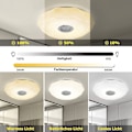 Pikkukuva 4 / 6: LED-kattovalaisin himmennettävä Bluetooth-kaiuttimella, LED-kattovalaisin